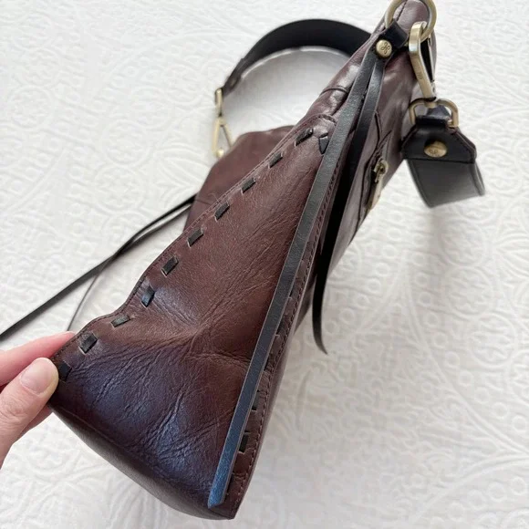 Hobo International Canyon Leather Shoulder Bag, Dark Brown